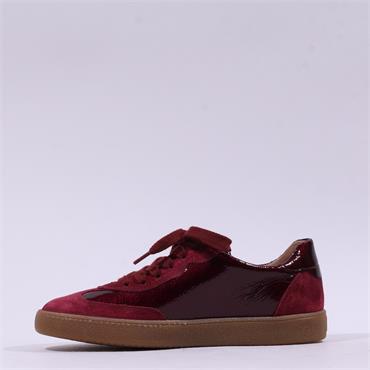 Paul Green Gumsole T Toe Trainer - Wine Patent